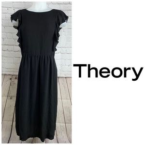 Theory Edmona Ruffle Sleeve Dress